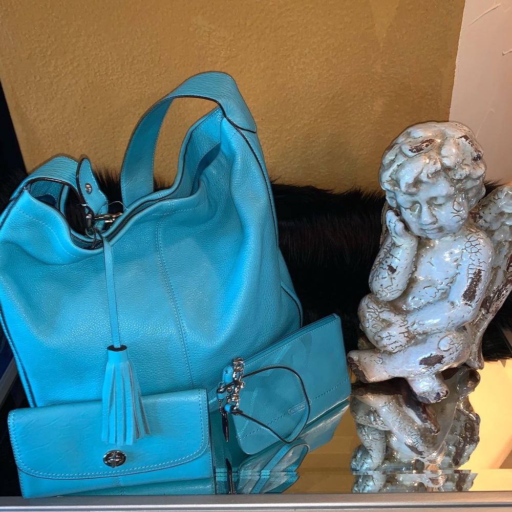 Coach Leather Bag, Wallet, & Coin Wristlet - Picture 2 of 8